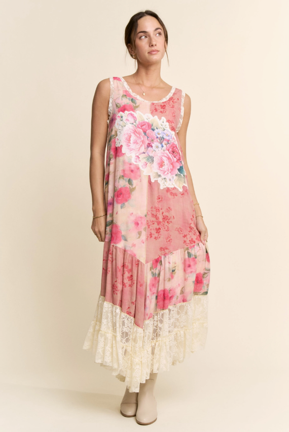 Peony Perfection Lace Dress
