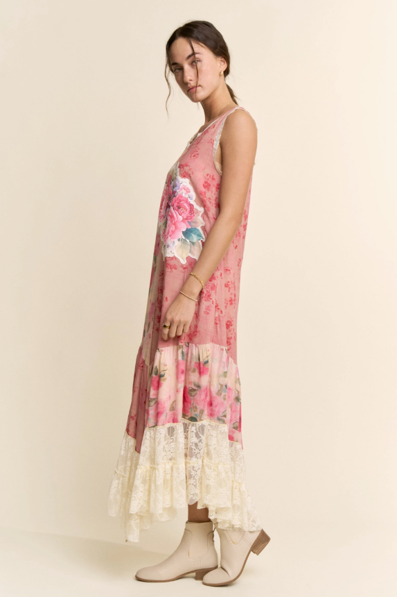 Peony Perfection Lace Dress