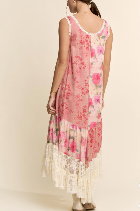Peony Perfection Lace Dress