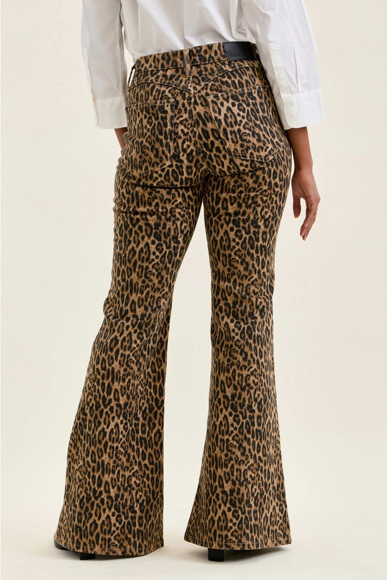 Jaqueline Flare Leopard Luxe Judy Blue Jeans