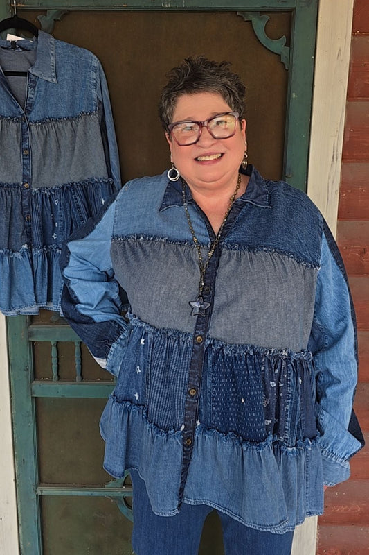 Juniper Denim Blouse