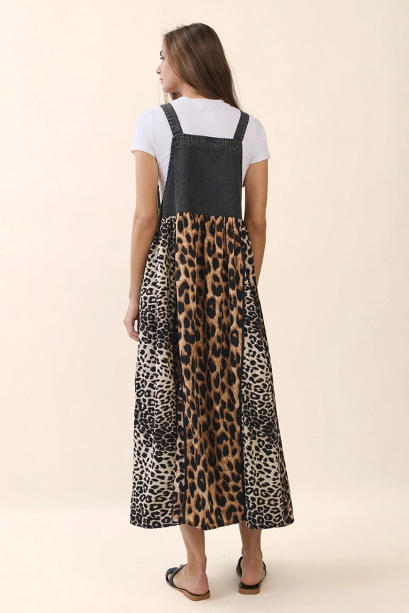 Spotted & Spoiled Overall Maxi Dress
