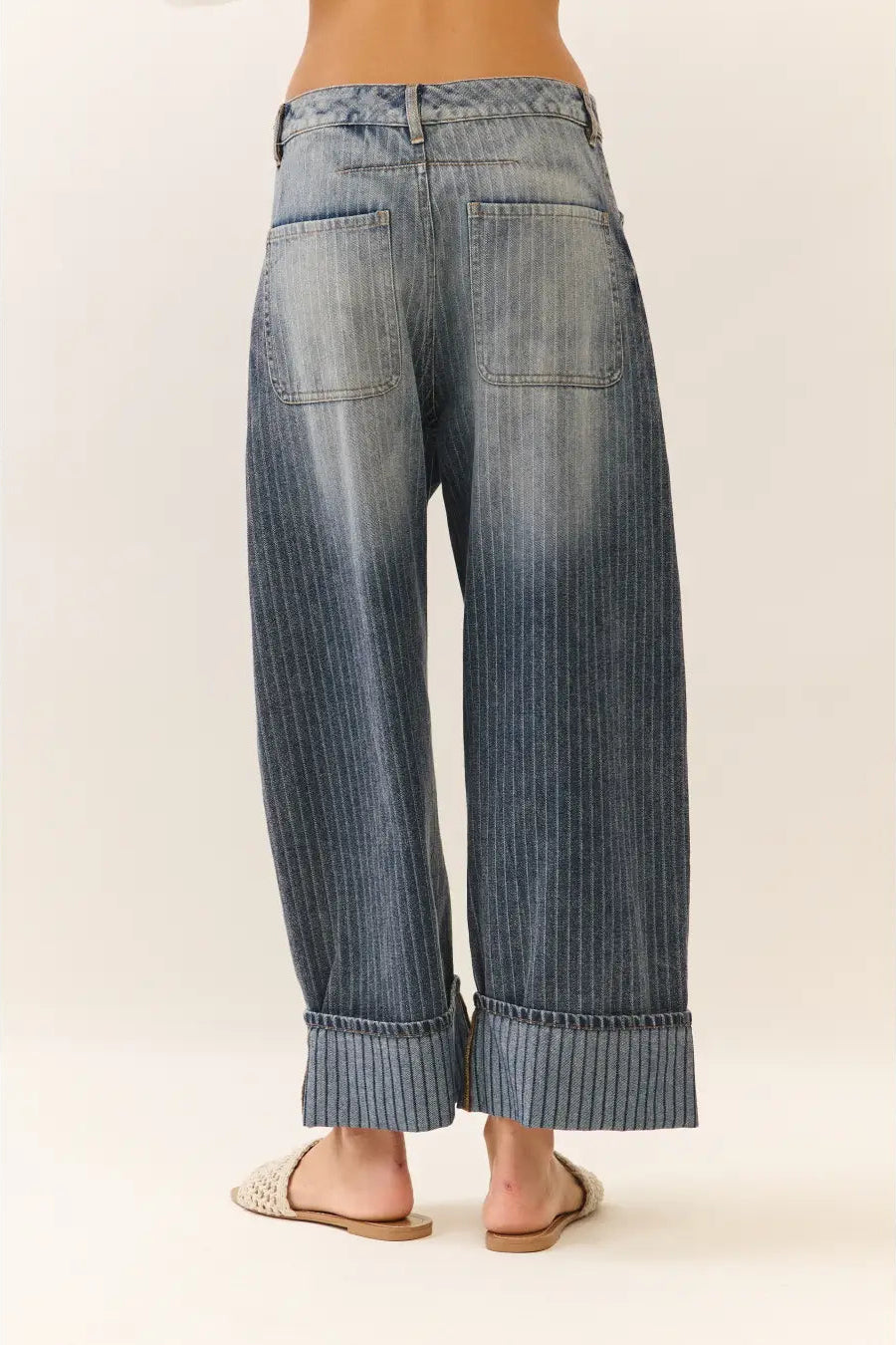Park Avenue Denim Barrel Capris