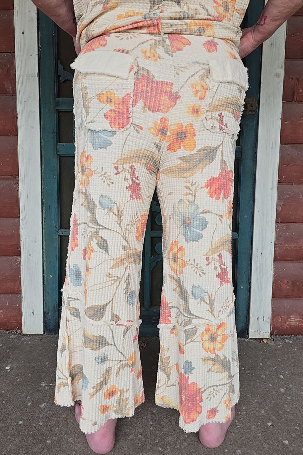 Flower Market Amber Waffle Pants