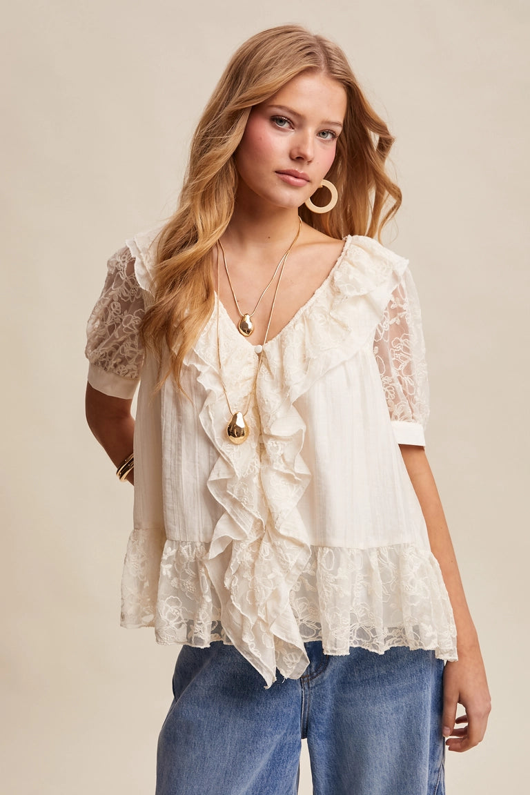 Sweet Serenity Lace Blouse