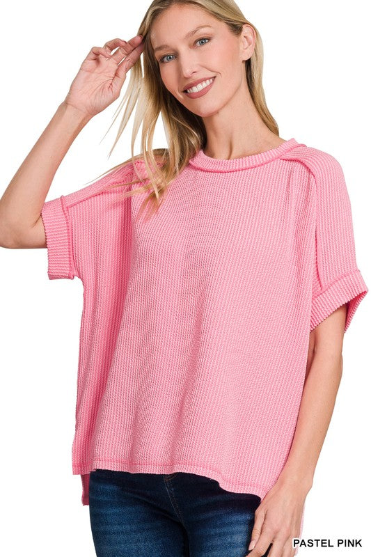 Easy Knit Bubblegum Top