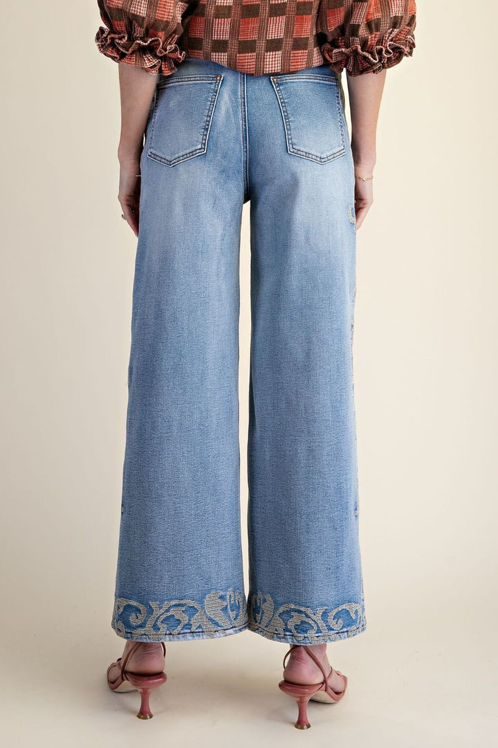 Lattice Stitch Jeans