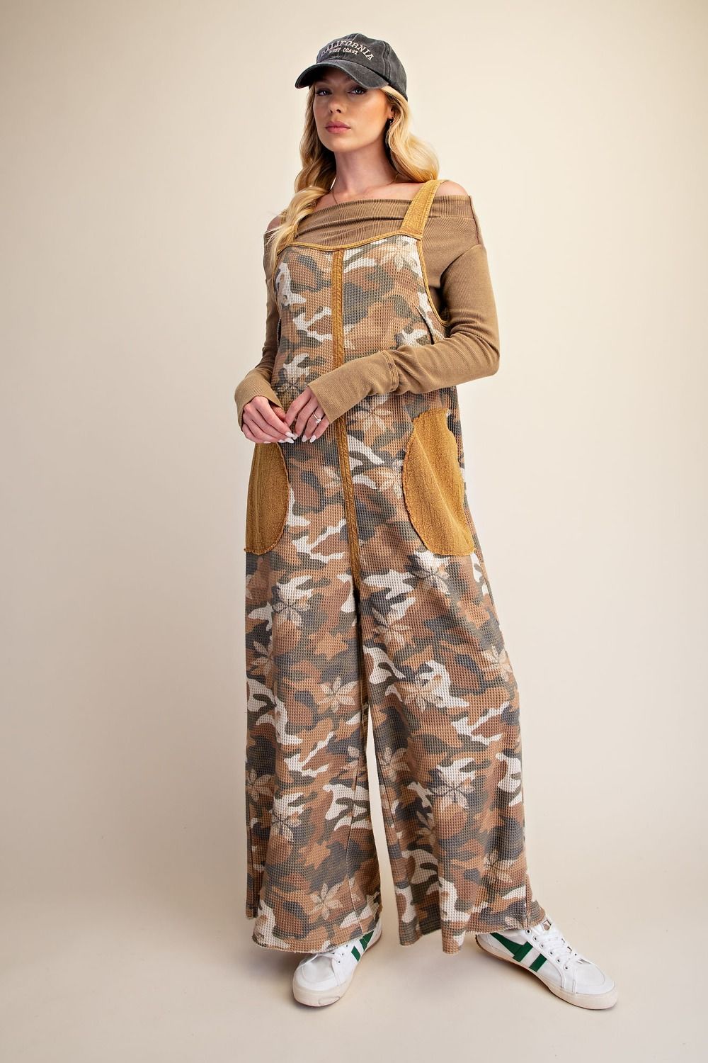 Hide And Chic Flower Camo Overalls
