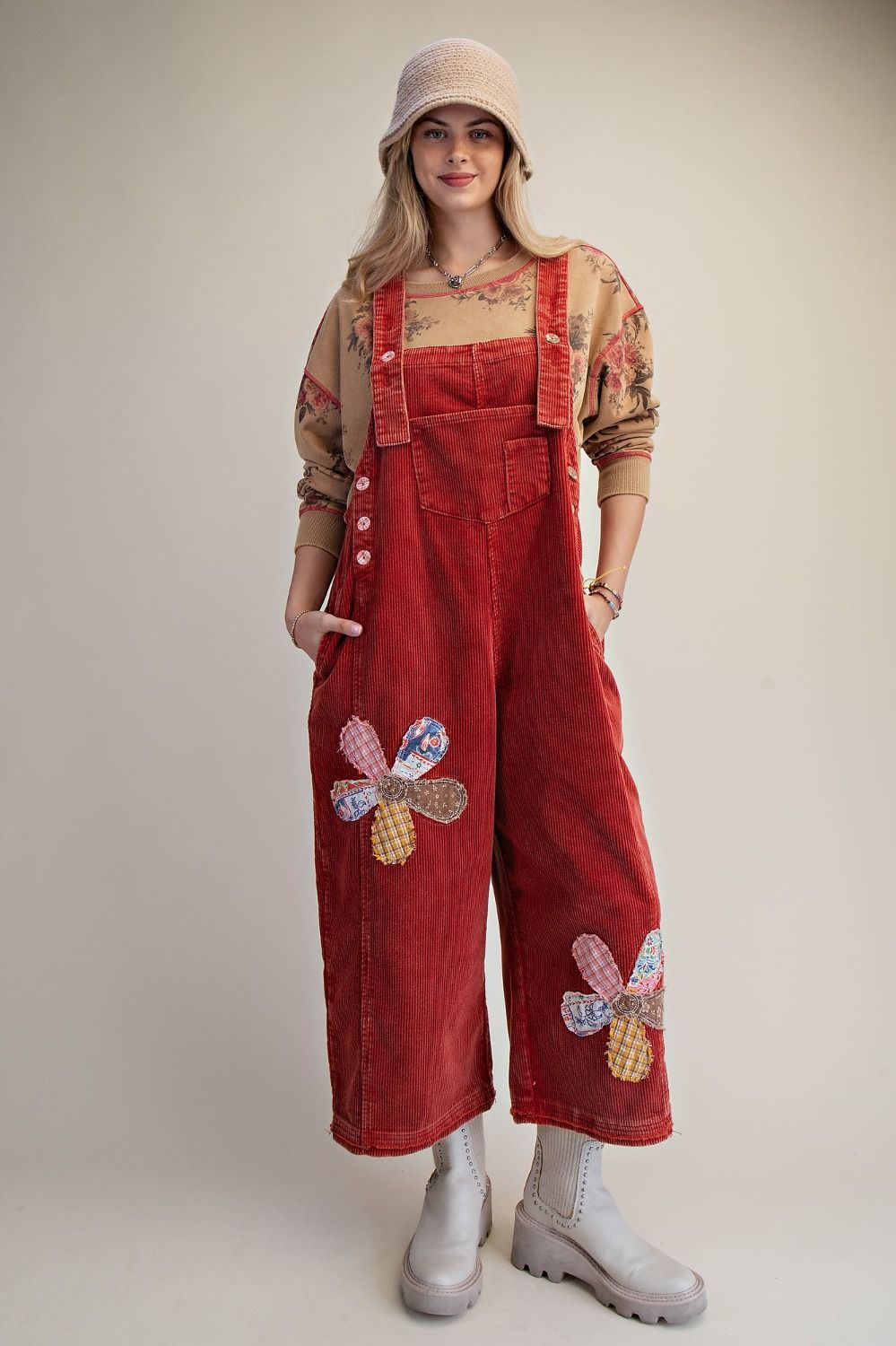 Spiced Apple Corduroy Overalls