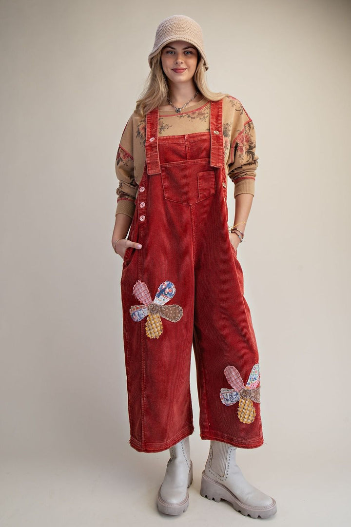 Spiced Apple Corduroy Overalls