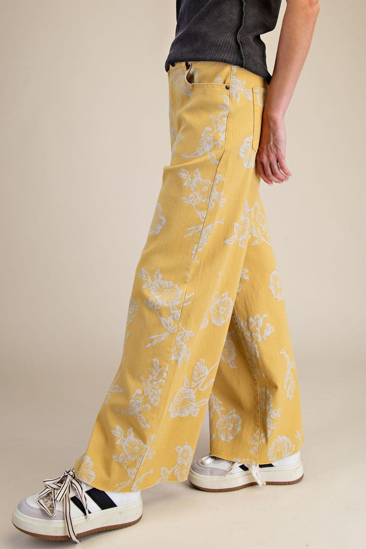Golden Blossom Jeans