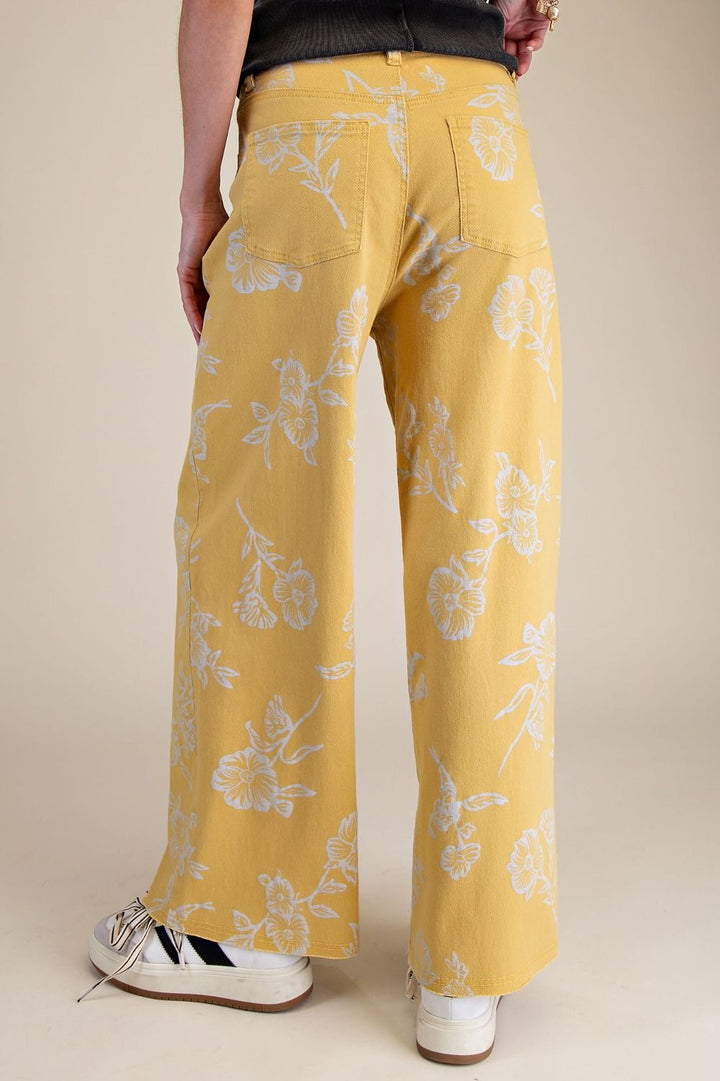 Golden Blossom Jeans