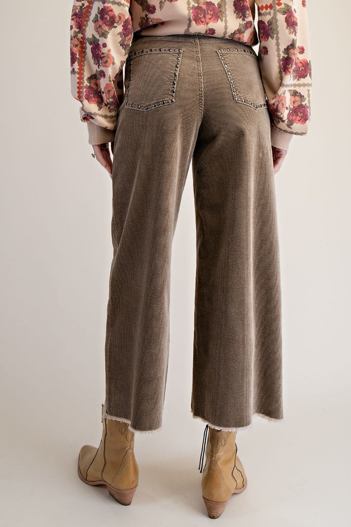 Rustic Stone Corduroy Pants