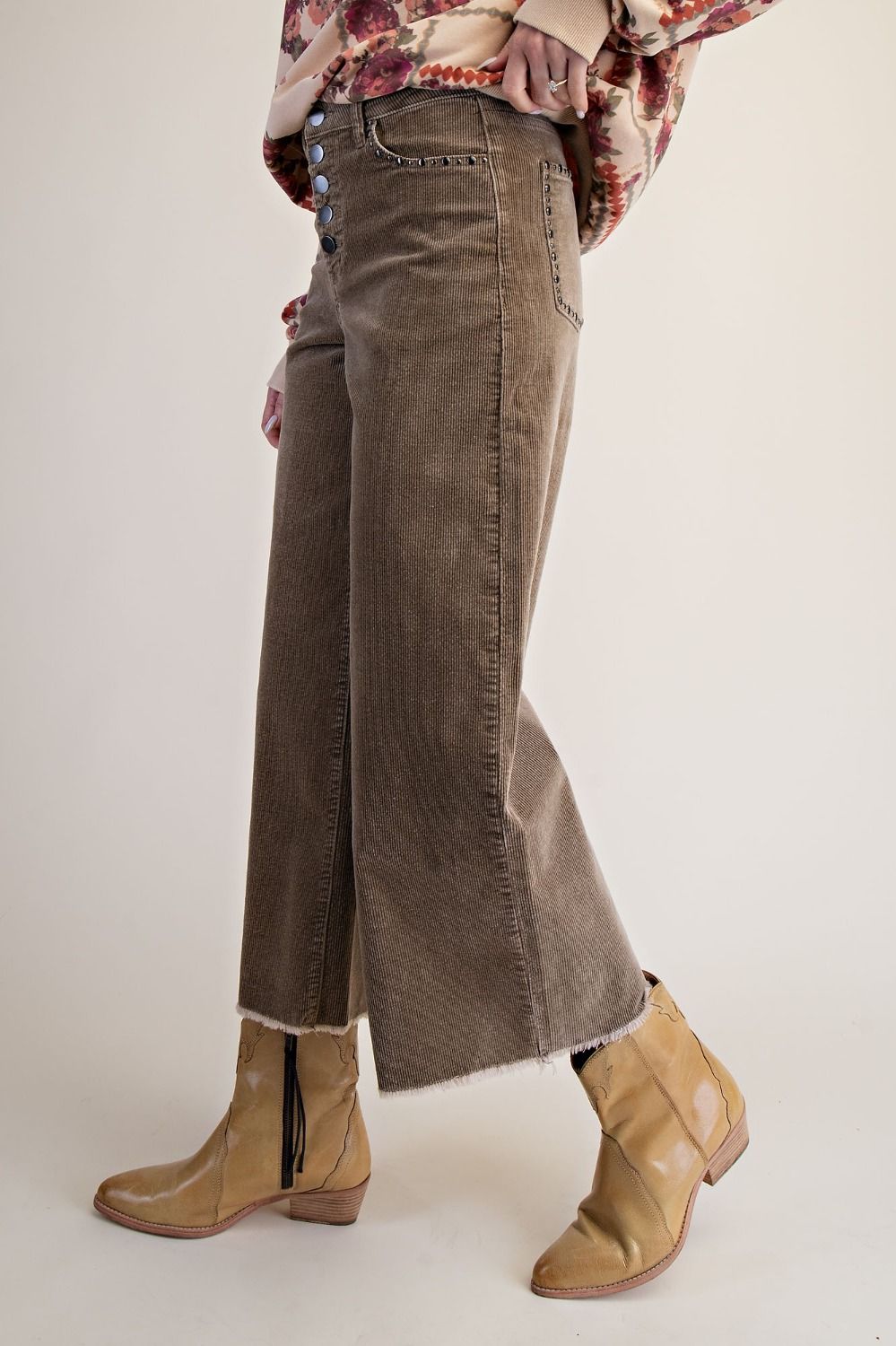 Rustic Stone Corduroy Pants