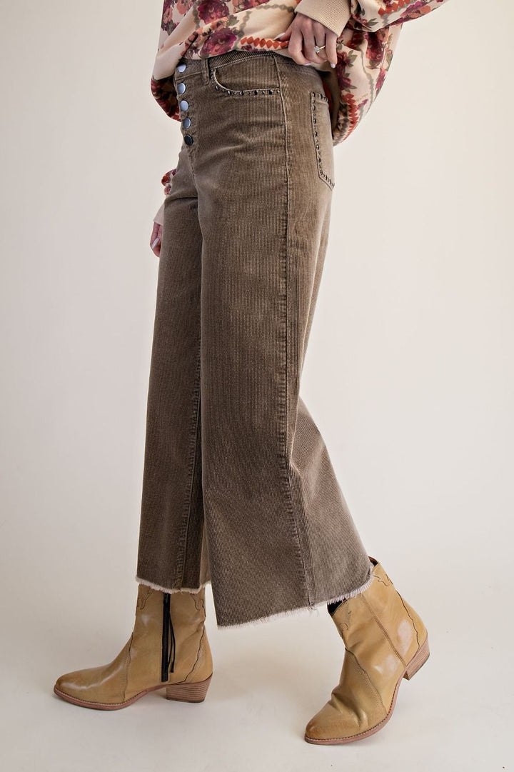 Rustic Stone Corduroy Pants