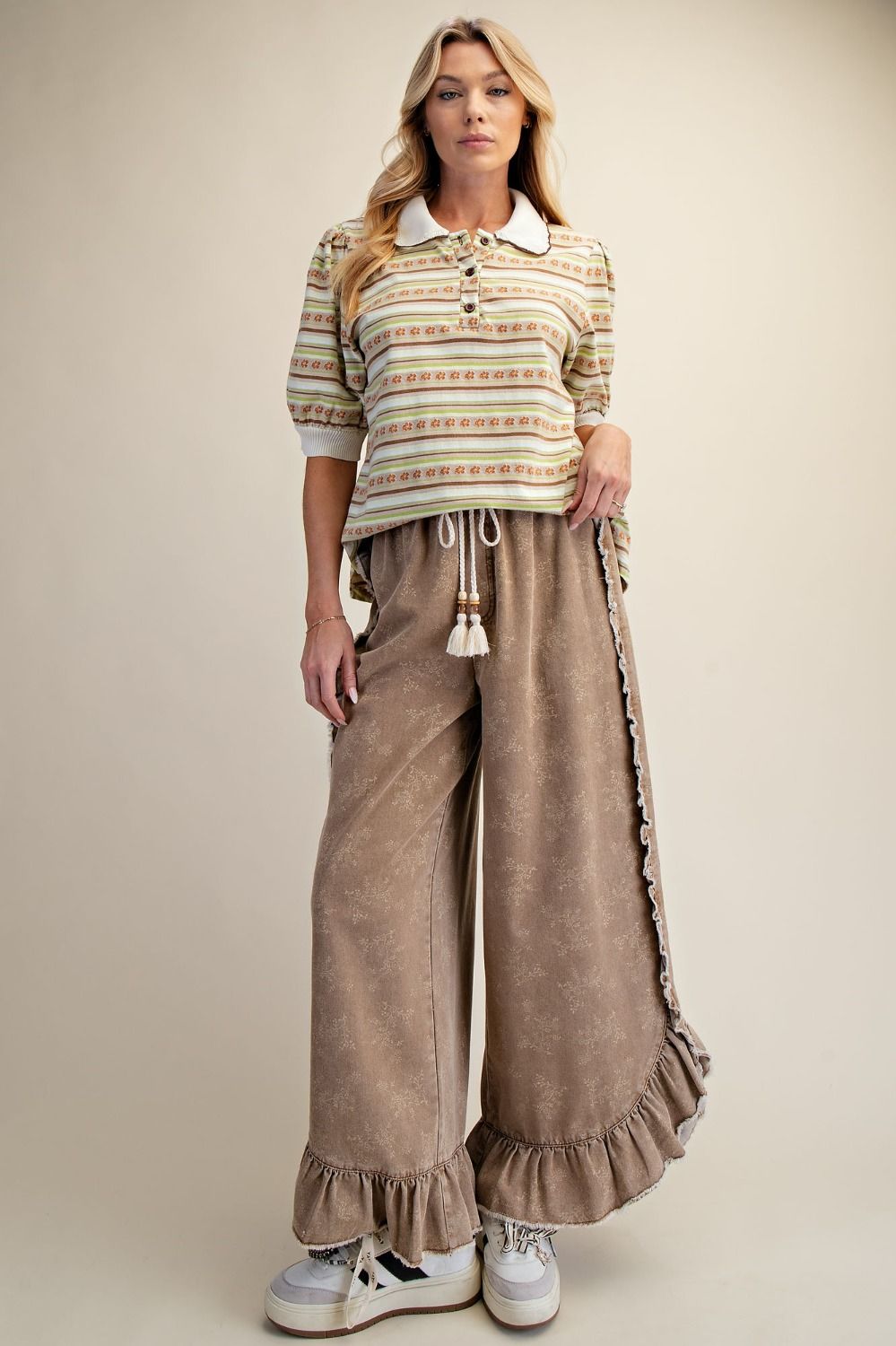 Sonoran Sand Ruffle Pants