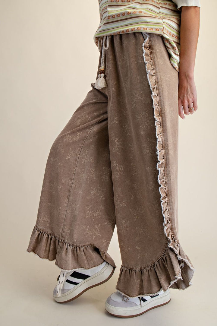 Sonoran Sand Ruffle Pants