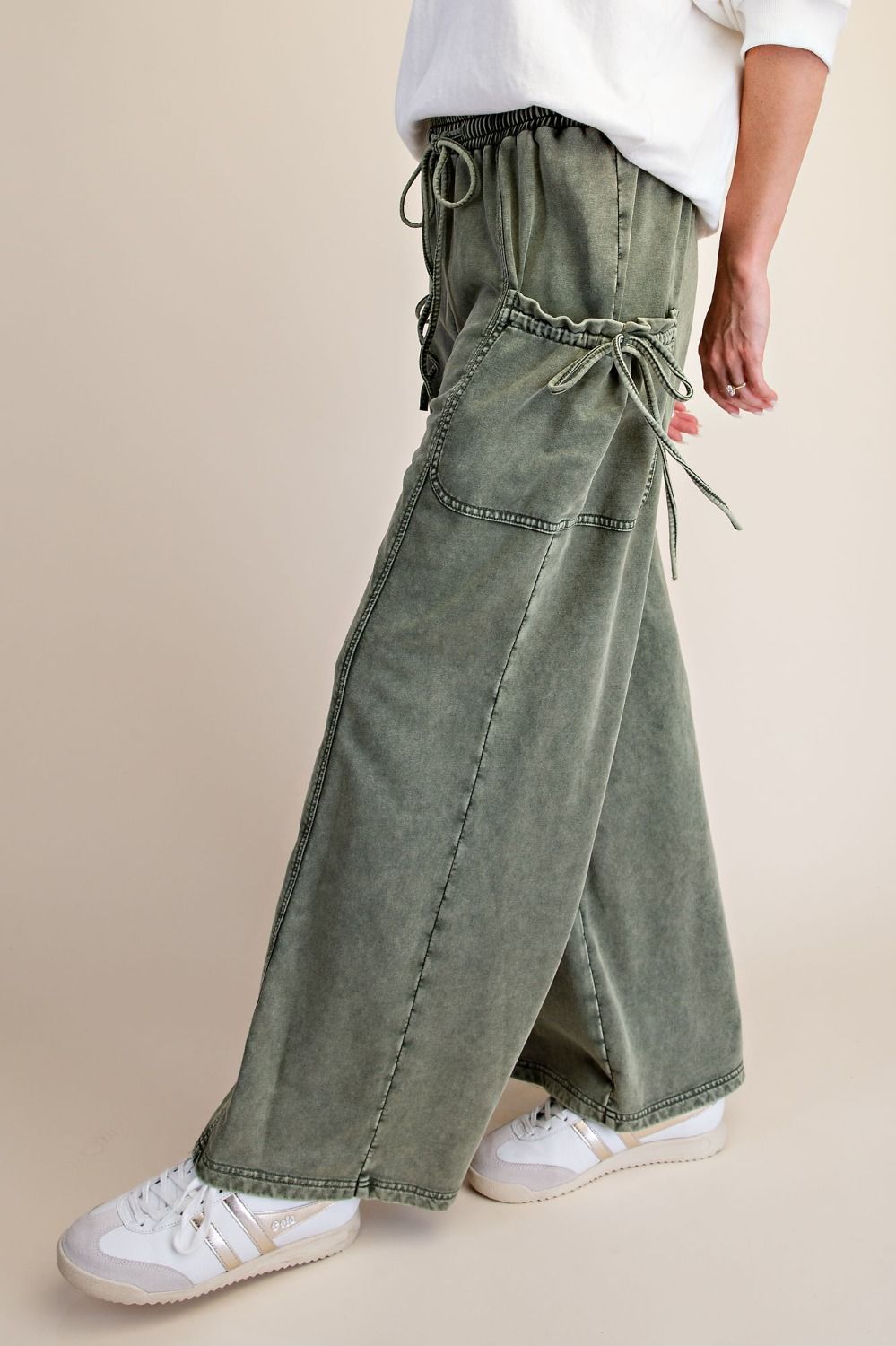 Salsation　☆　polso pants Dusky Green S Olive Dusk Lounge Pants – Farm Girls Fancy Frills