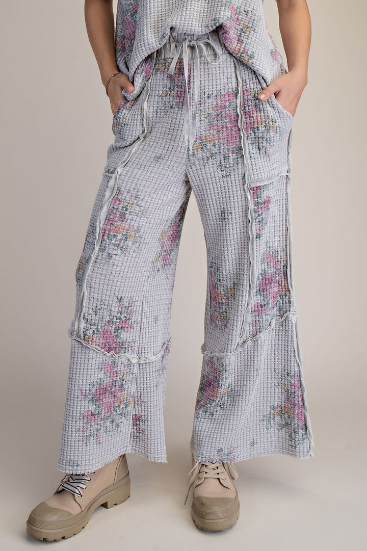 Flower Market Mint Waffle Pants
