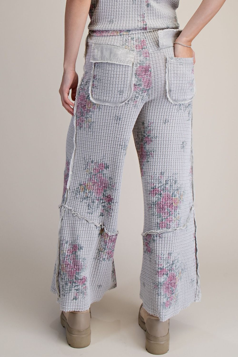 Flower Market Mint Waffle Pants