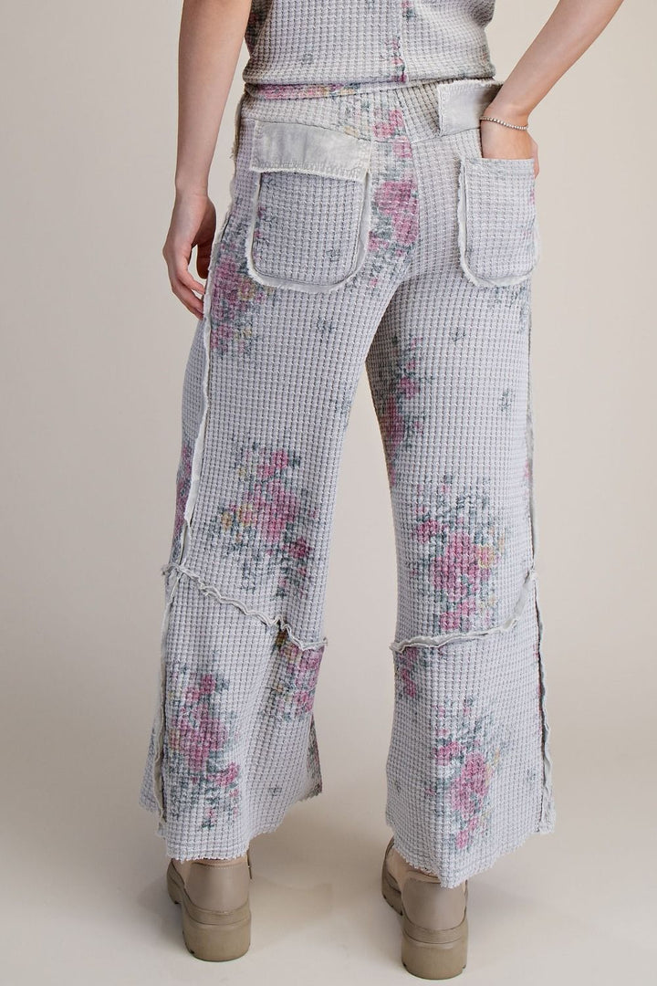 Flower Market Mint Waffle Pants