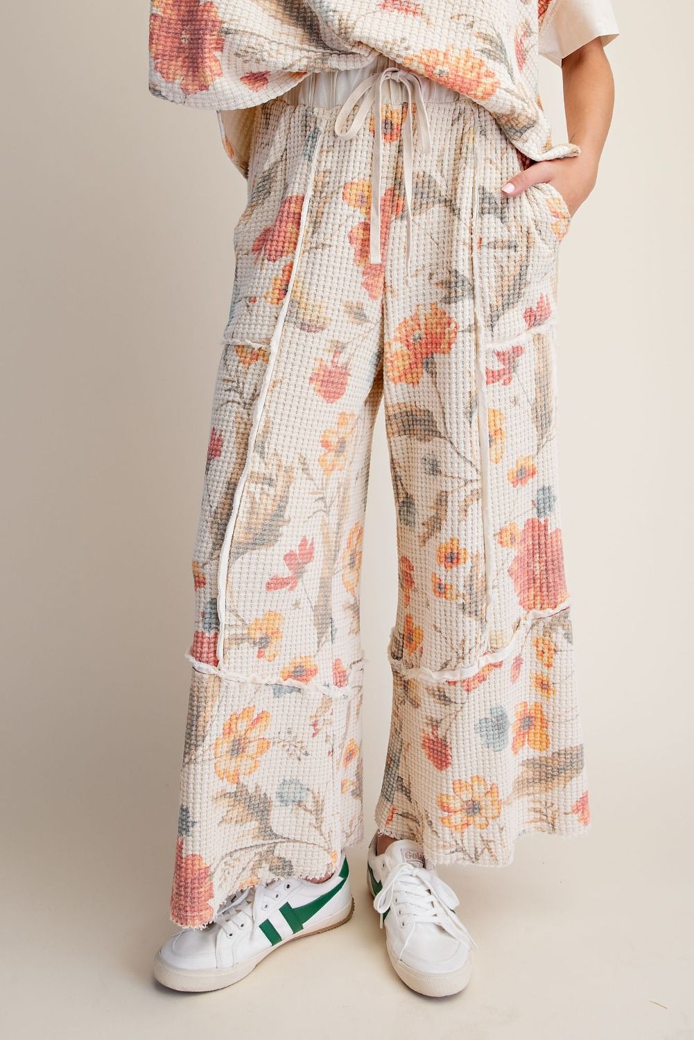 Flower Market Amber Waffle Pants