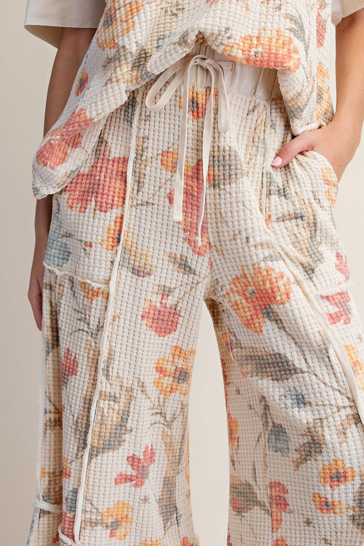 Flower Market Amber Waffle Pants