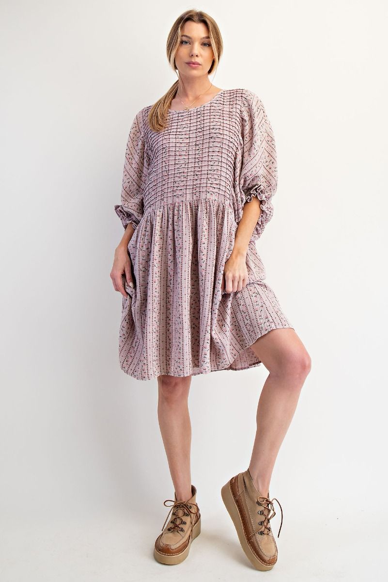 Dusty Lilac Cotton Dress