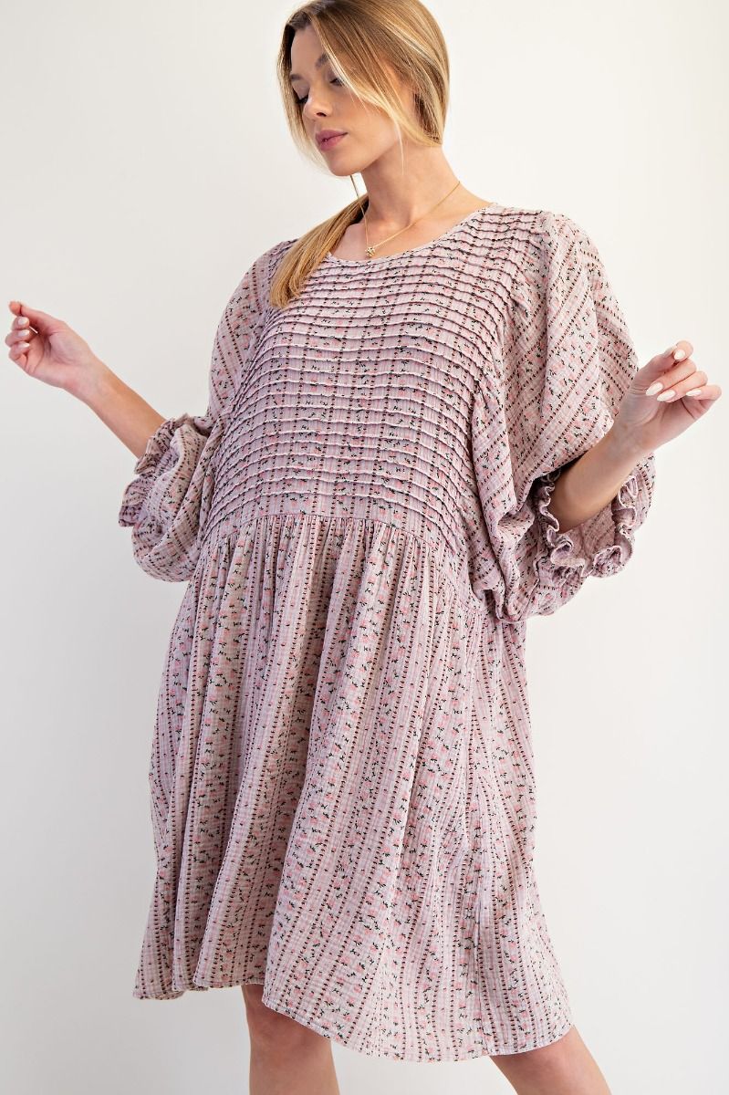 Dusty Lilac Cotton Dress