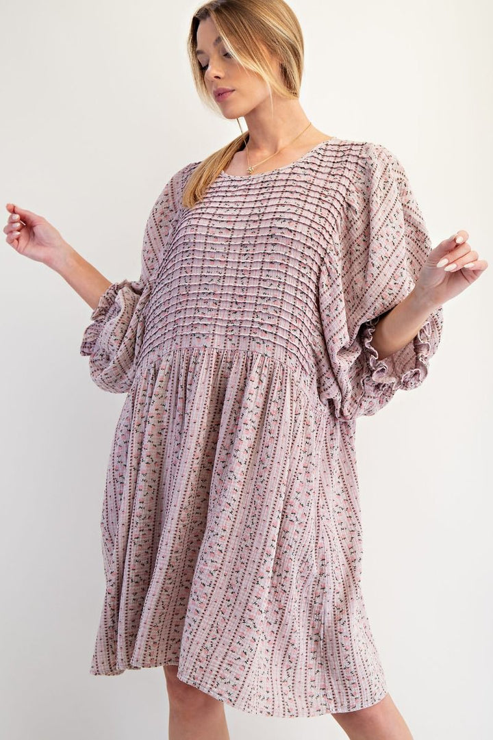 Dusty Lilac Cotton Dress
