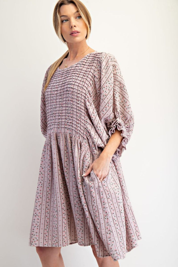 Dusty Lilac Cotton Dress