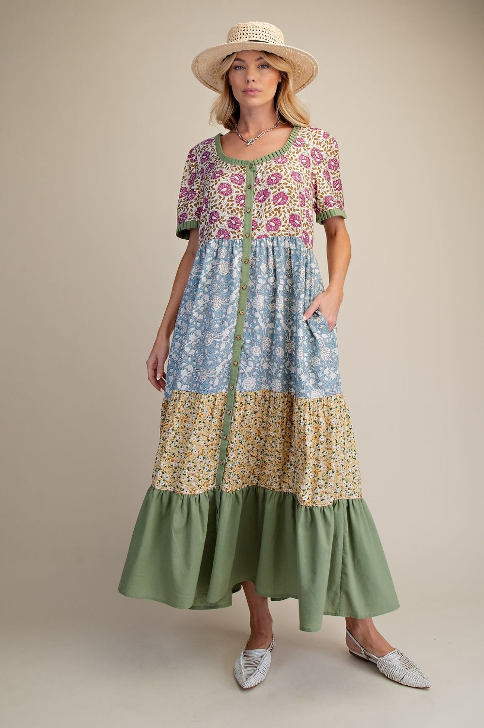 Sweetheart Floral Maxi Dress