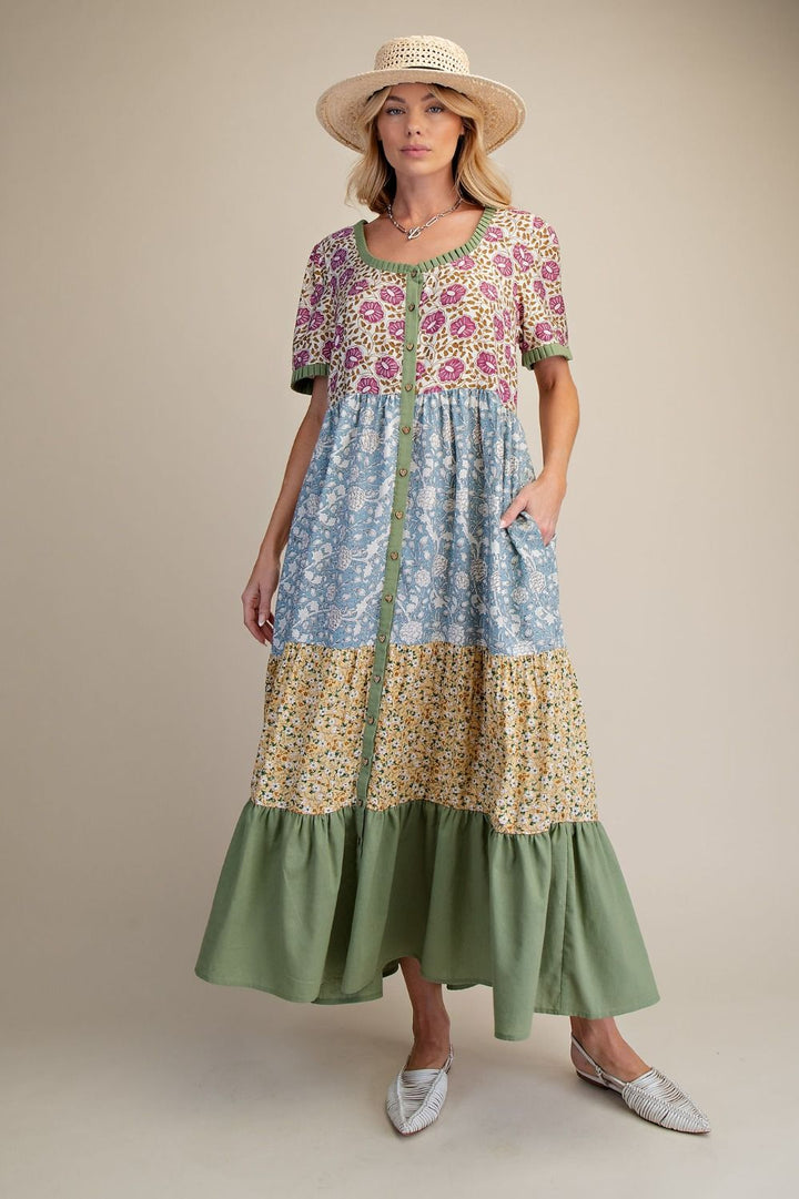 Sweetheart Floral Maxi Dress