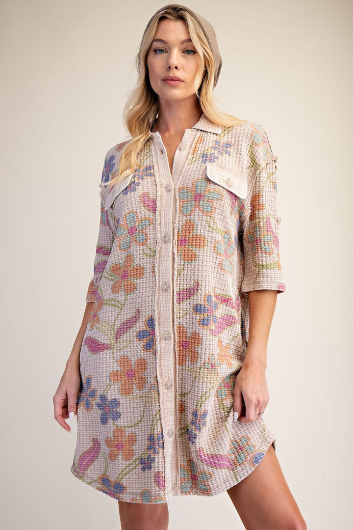 Cottage Comfort Floral Dress