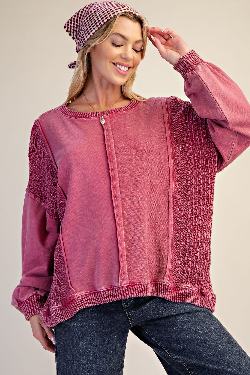 Raspberry Romance Sweater