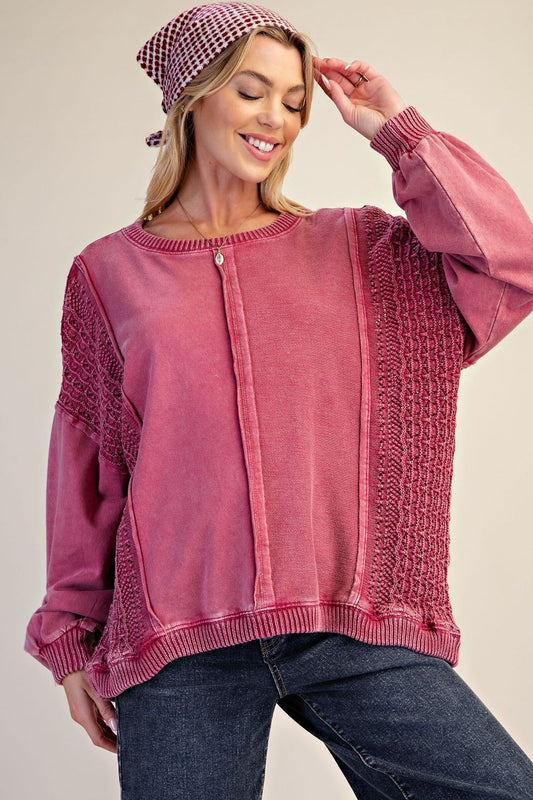 Raspberry Romance Sweater
