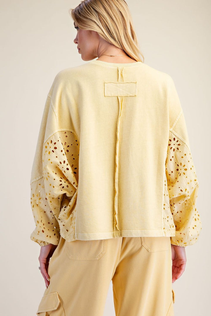 Vintage Eyelet Butter Blouse