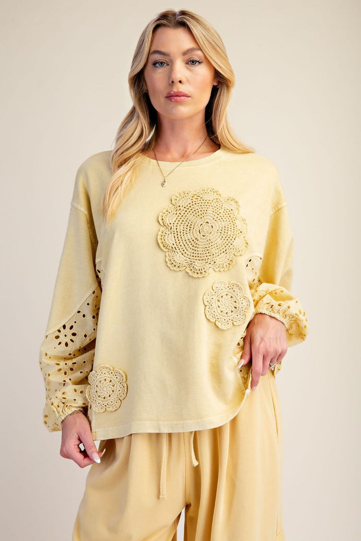 Vintage Eyelet Butter Blouse