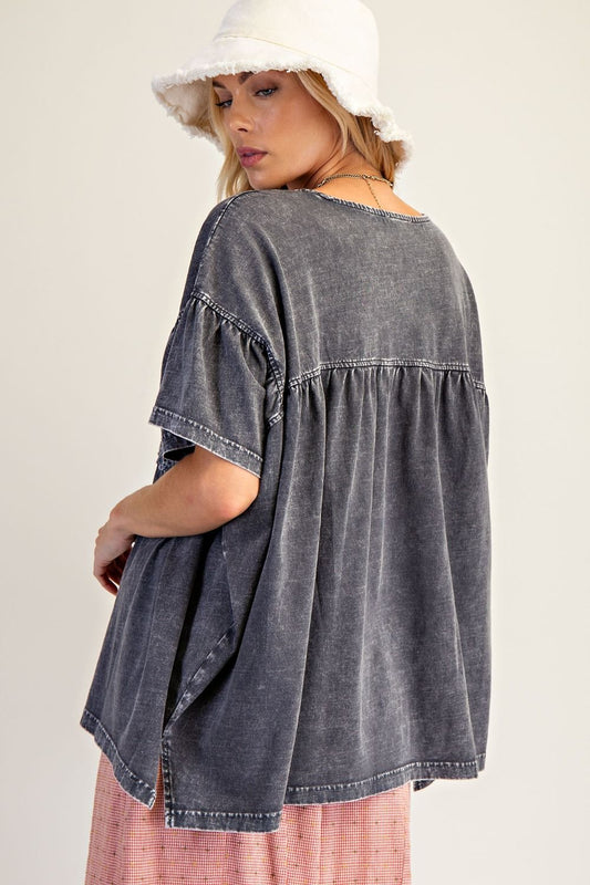 Casual Comfort Charcoal Top