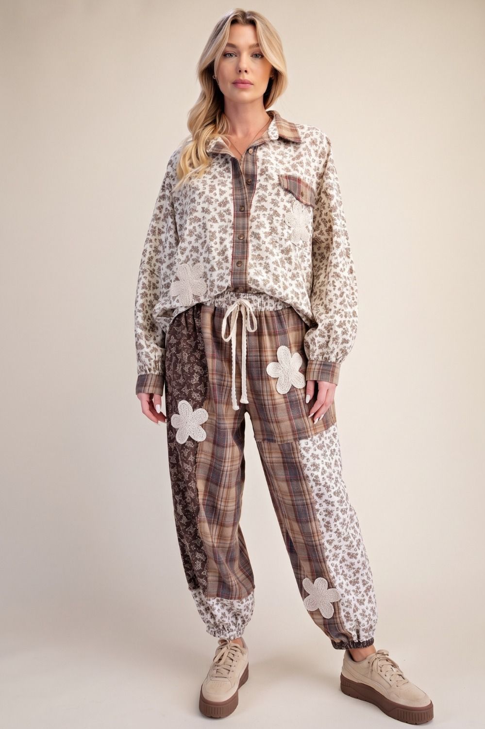 Heritage Petal Patchwork Blouse