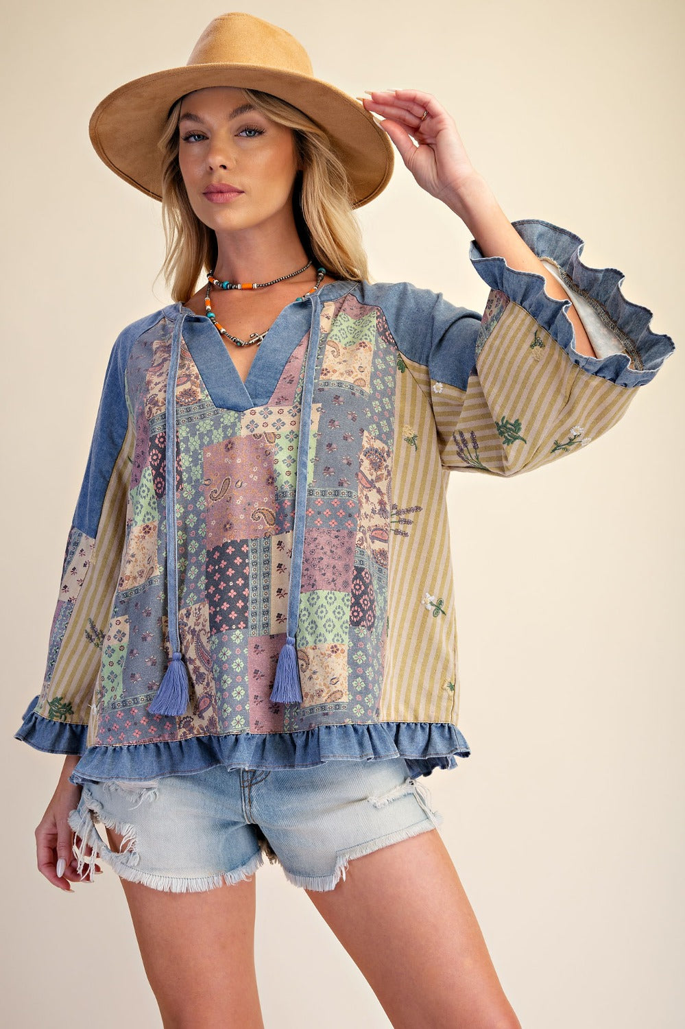 Paisley Patchwork Blouse