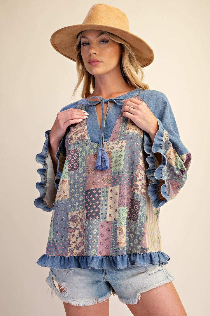 Paisley Patchwork Blouse