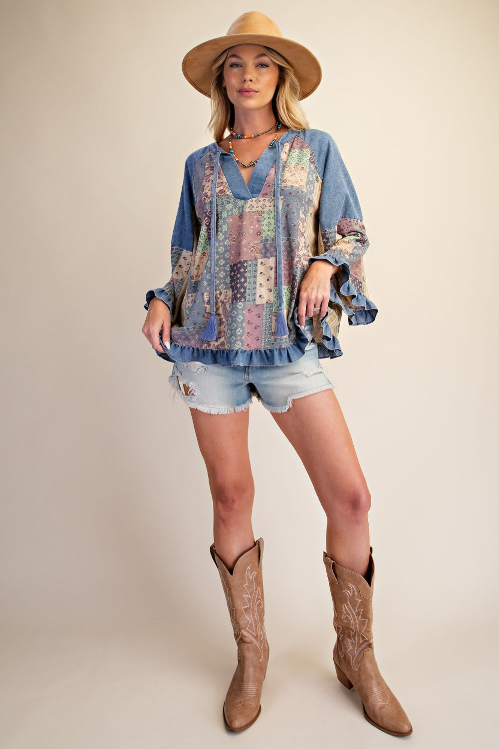 Paisley Patchwork Blouse