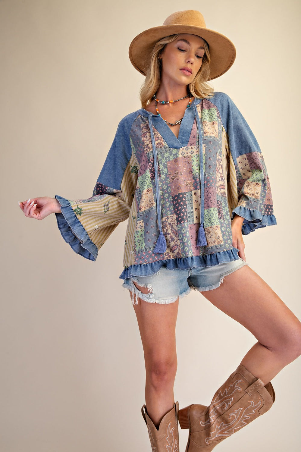 Paisley Patchwork Blouse