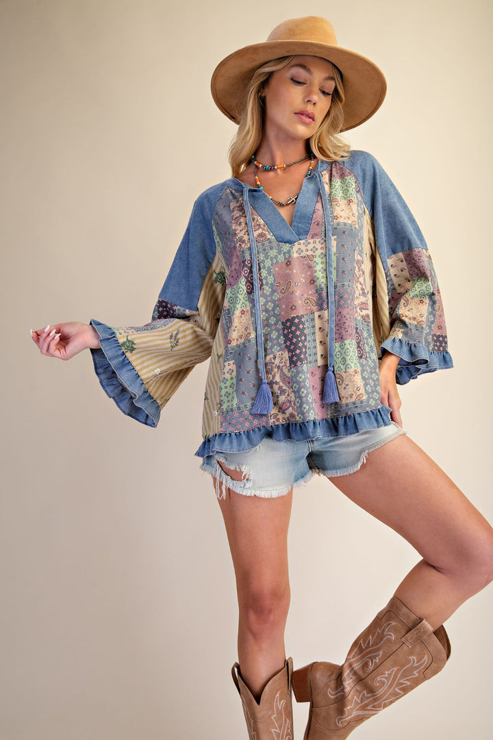 Paisley Patchwork Blouse