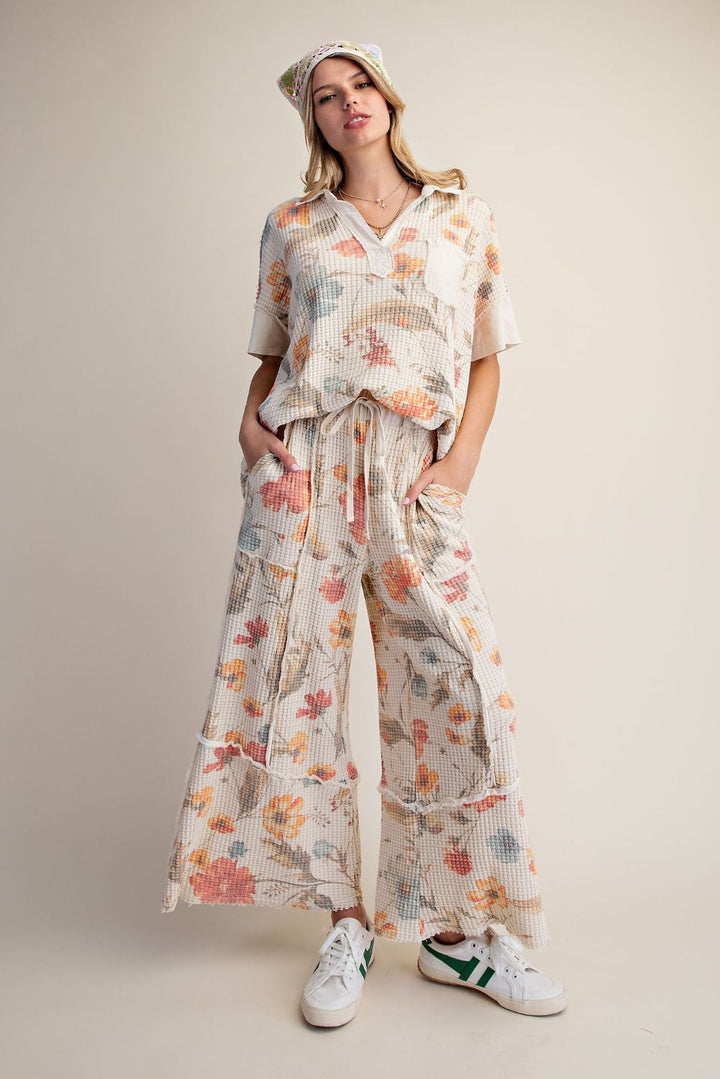 Flower Market Amber Waffle Pants