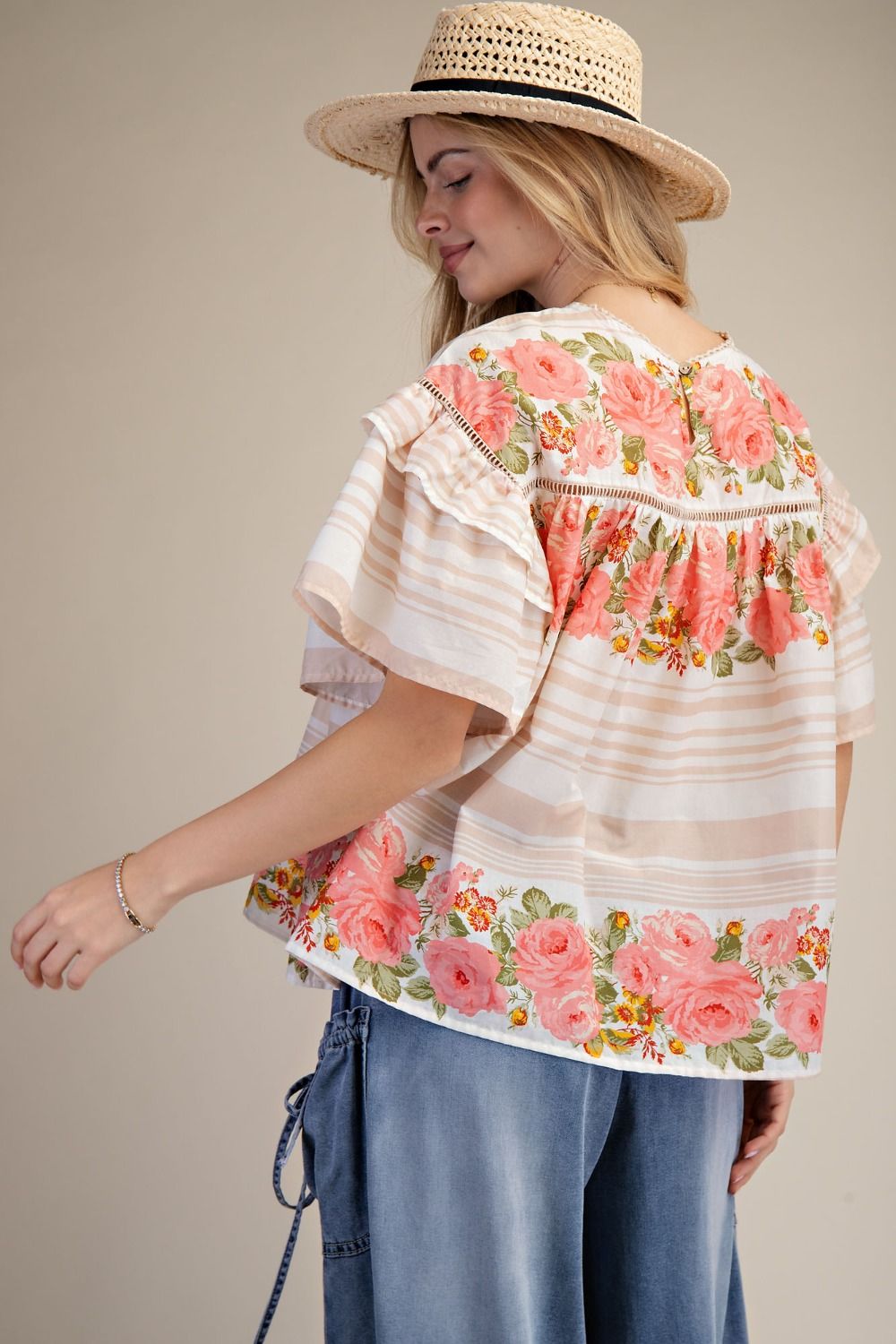 Blushing Rose Cotton Blouse