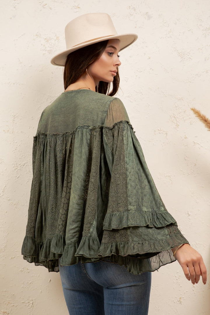 Moonmist Basil Blouse