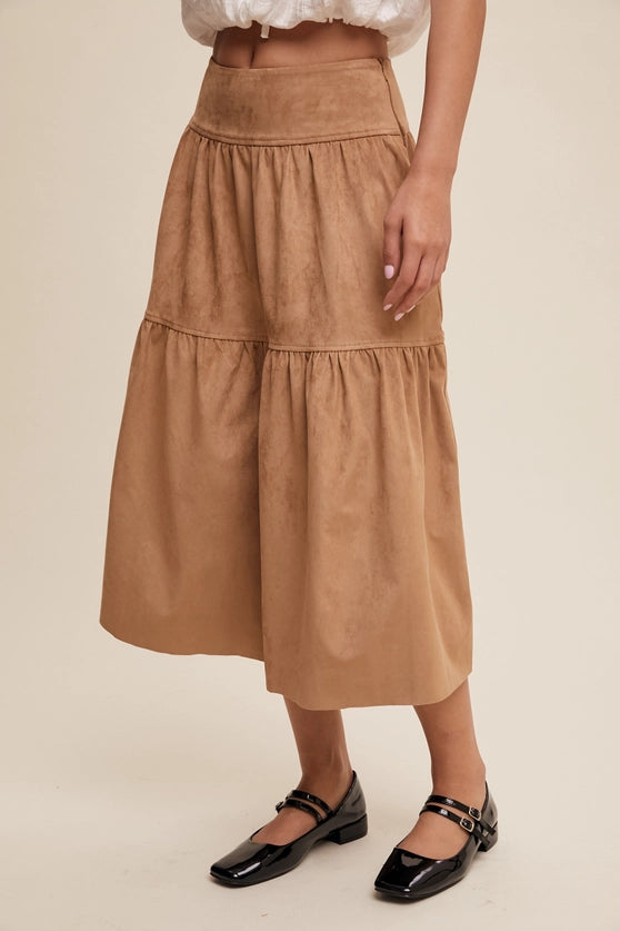 Whispering Sands Tiered Skirt