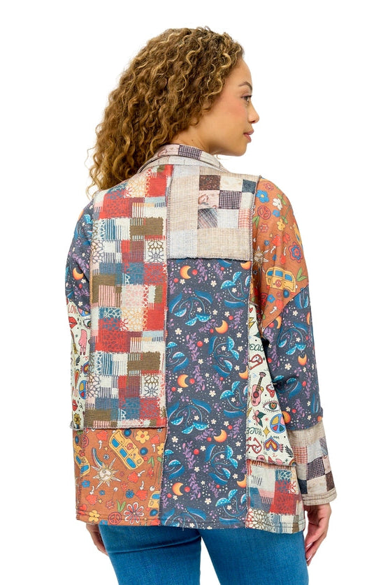 Peace, Love, & Patchwork Jacket